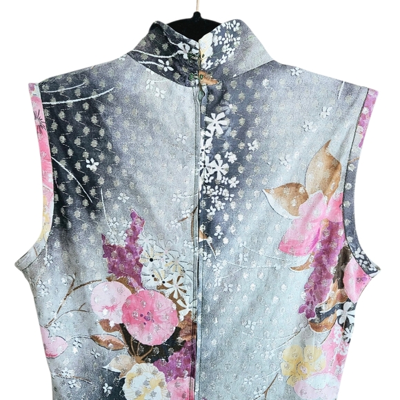 Vintage Brief Originals Floral & Metallic Maxi Dress - Picture 5 of 8